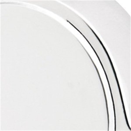 Emtek 2255B Rubber Tipped Brass Wall Mounted Door Stop with Choice of Rosette Polished Chrome Door Stop Wall Stop Concave Bumper