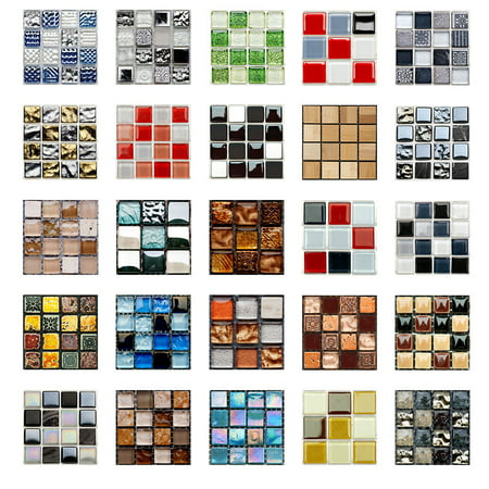 Usupdd New 1Set 10pc Self Adhesive Tile 3D Sticker Kitchen Bathroom Wall Sticker Decoration Usupdd WBB220817-6755