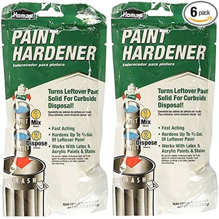 Homax - 3535 Fast Acting Waste Away Paint Hardener – 3.5oz (6 Pack) (Тwo Рack)
