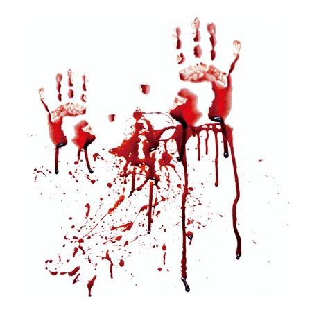 MIANHT Blood Prints Decor Halloween Wall Sticker Home DIY Decals for Window - 2022 Blood Prints Decor S-#6678