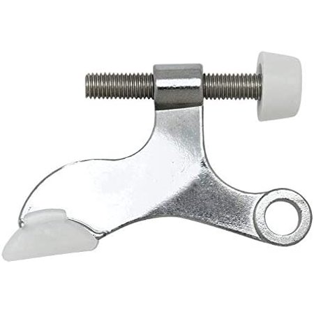 10 Pack - Designers Impressions Polished Chrome Heavy Duty Hinge Pin Adjustable Door Stop : 3619