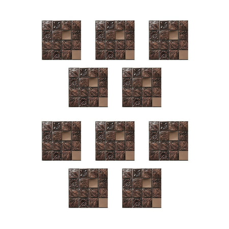 MIANHT 10pc 3D Crystal Tile Stickers DIY Waterproof Self-Adhesive Wall Stickers - 2022 10pc 3D Crystal N-#4742