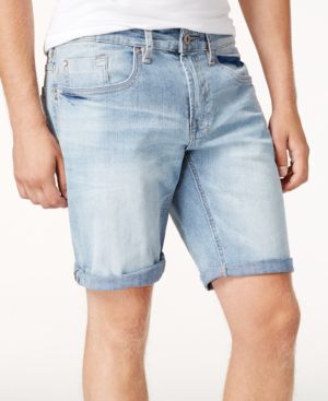 Buffalo David Bitton Mens Basic Casual Denim Shorts Blue 33