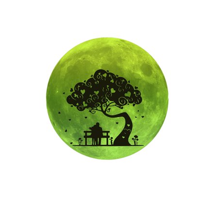 MIANHT Luminous Moon Tree Couple Wall Sticker Living Room Bedroom Wall Sticker - 2022 Luminous Moon Tree N-#3943