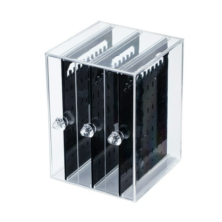 MIANHT 3-Layers Transparent Jewelry Display Shelf Howing Shelf Earrings Display Stand - 2022 3-Layers Transparent Jewelry P-#8306