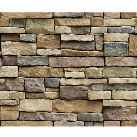 Wall Paper Brick Stone Rustic Effect Self-adhesive Wall Sticker Home Decor USLJ9-2313 2022 Clearance STICKERS Wall Paper Brick