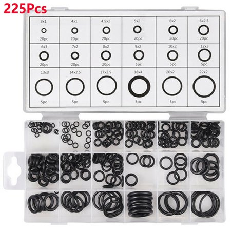 18 Größen Kit Gummi O-Ring for Workshops Storage Case Organizer Included