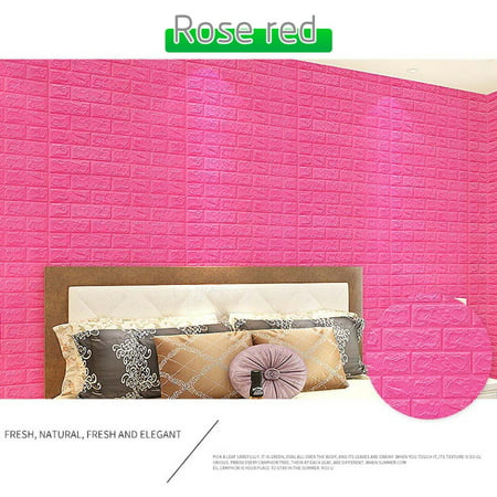Brick Pattern 3D Wall Sticker Anti-collision Self-adhesive Wallpaper Foam Waterpaper A18-Z#3460 2022 Newest Brick Pattern 3D