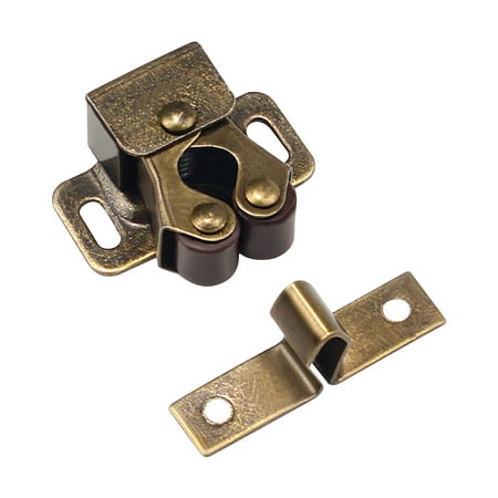 Usupdd Clothes Cabinet Door Beads Double-wheel Spring Buckle Old-fashioned Door Buckle Switch Lock Cabinet Button WLL220811-3323