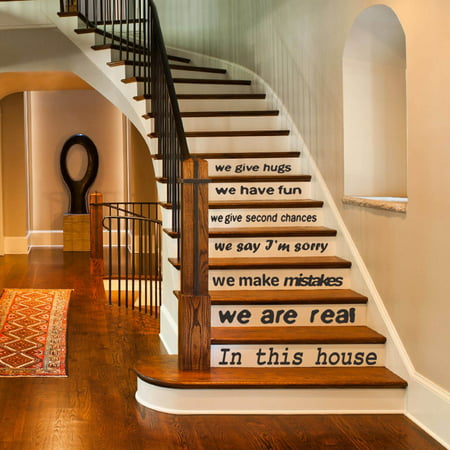 Usupdd New Fashion New Fashion English Wall Stickers Proverbs Stickers Living Room Stairs Wall Stickers Usupdd WBB220912-8835
