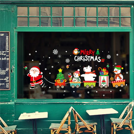 DDgui New Fashion 2020 Merry Christmas Household Room Wall Sticker Mural Decor Decal Removable DDgui LAA220927-24791