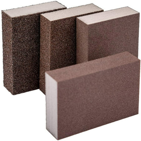 FengLS 4pcs Sanding Sponges Sanding Blocks Assortment Washable and Reusable 09-Kitchen-12A#34312 Home Kitchen MYF4pcs Sanding Sponges