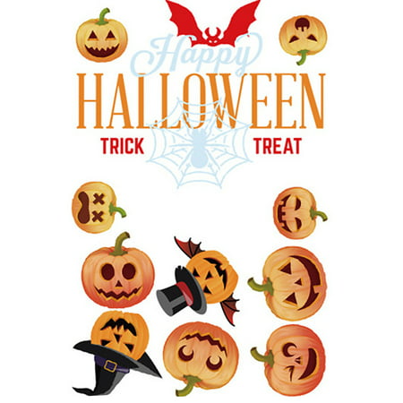Usupdd 2202 New Halloween Background Wall Sticker Window Glass Home Decoration Decal Decor WBB220816-6222