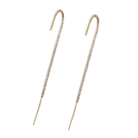 T#6051，Women Fashion Eareings Ear Wrap Crawler Hook Earrings 2Pcs，I#6051 BN1