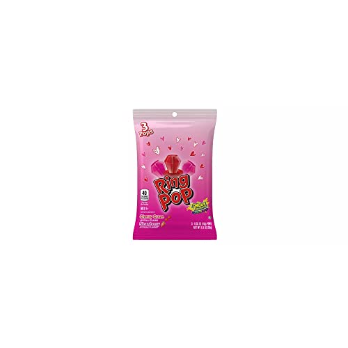 Valentine's Ring Pop Candy - 1oz/3pk