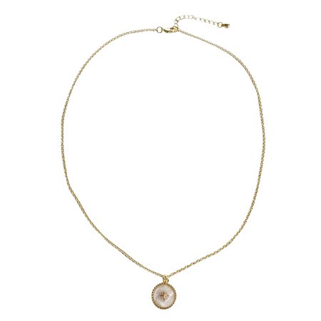 MIANHT Temperament Six Awns Star Necklace Contracted Round Resin Pendant Choker - 2022 FashionTemperament Six Awns C-#2313