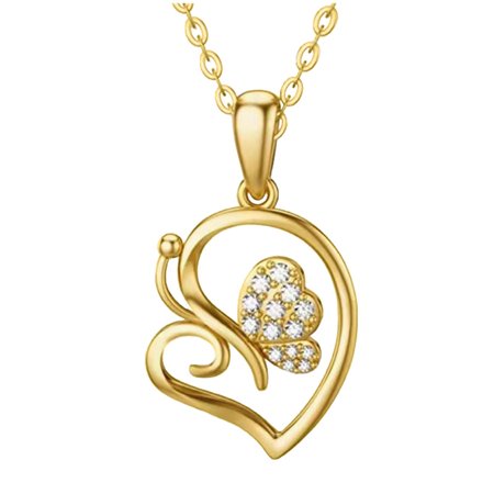 MIANHT 2022 Fashion Butterfly 14 Cubic-Zirconia Necklace for Women Gril Wonderful Gift - 2022 Fashion2022 Fashion Butterfly B-#8306