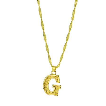 MIANHT Personality Imitation Gold 26 English Letter Necklace Fashion Trend Jewelry Gift - 2022 FashionPersonality Imitation Gold B-#5954