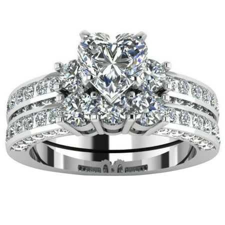 MIANHT Couple Rings Vintage White Diamond Silver Engagement Wedding Band Ring Set - 2022 FashionCouple Rings C-#4973