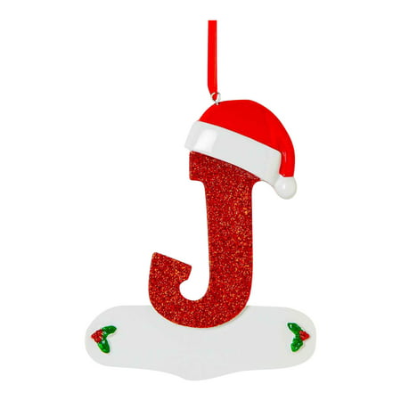 Christmas Decorations Christmas Little Red Hat Letter Pendant DIY Writable Name 26 Letter Pendant