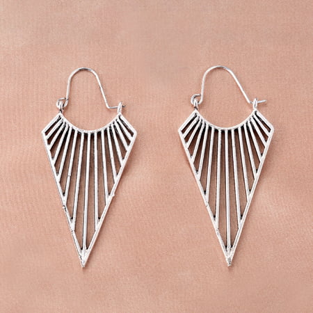 Usupdd Retro Hollow Earrings Metal Geometric Ethnic Style Earrings Usupdd WCC220815-6990