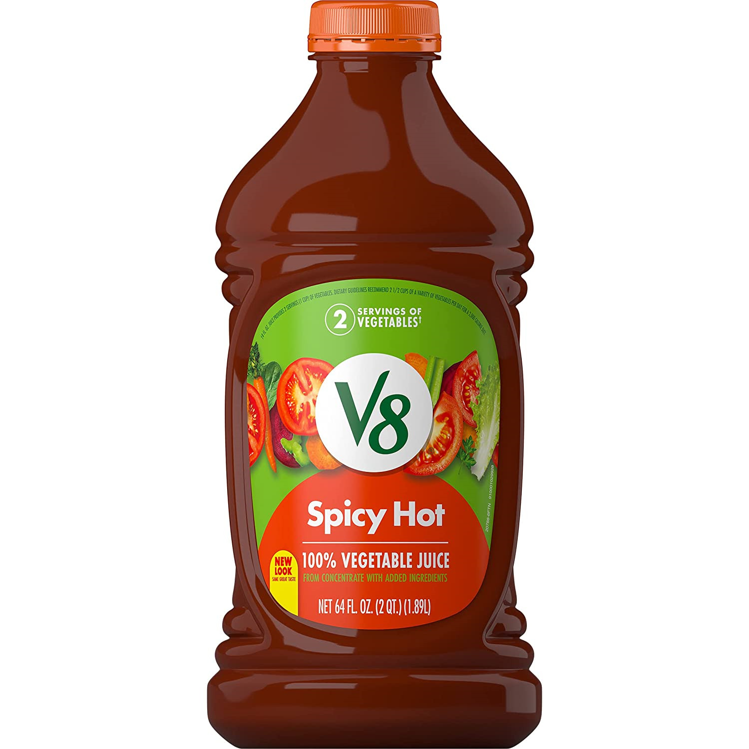 V8 Spicy Hot 100% Vegetable Juice, Vegetable Blend with Tomato Juice, 64 FL OZ 6 thumbnail