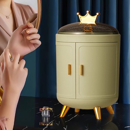 Jewelry Box Rotating Home   Jewelry Box Rotating Home Jewelry Earring Display Stand Earring Necklace Large Capacity Jewelry Storage Box LJZ1G0#5954 20