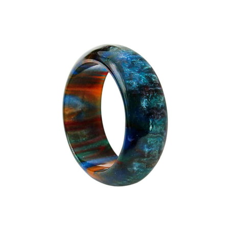 S^1507，Cloud Acrylic Ring Colorful Thick Ring with Girls Ladies Beach Jewelry Simples Style Blue Cloud Ring，P#1507 ZE8