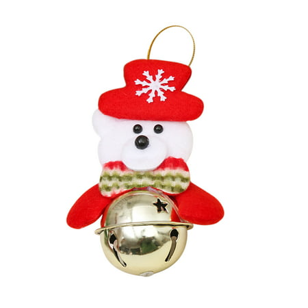 Zpa2#6222 Christmas Ornaments Christmas Tree Pendants Dolls Bells Old People Snowmen Decoration Gifts Christmas Bells Pendant