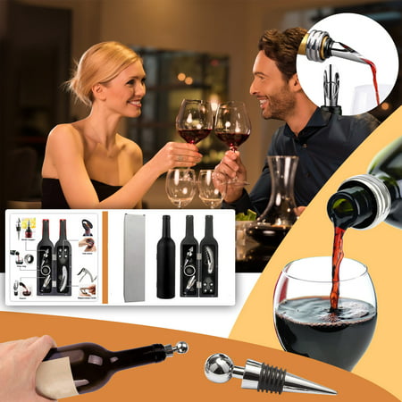 ABS Bottled Wine Corkscrew Wine Set Holiday Banquet Gift Wine Set of Five 08HWC15A#5796 2022 the Hot ABS Bottled Wine