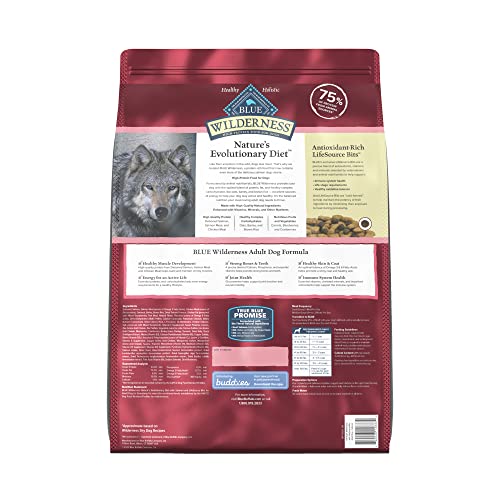 Blue Buffalo Wilderness Natural High-Protein Adult Dog Dry Food  Salmon Recipe  13-lb thumbnail