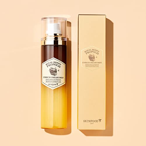 SKINFOOD Royal Honey Propolis Enrich Cream Mist 120ml, Facial Spray Mist with Honey Propolis for Instant Hydration and Moisturization, Face Hydrating thumbnail