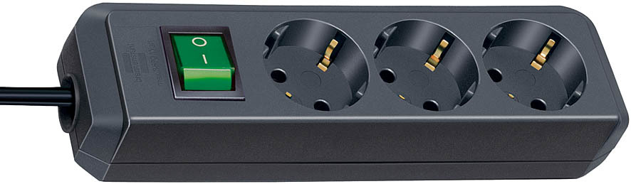 Brennenstuhl 5 M 3 Socket Type F - German Schuko, USB Extension Lead Extension Lead, 30 V, IP65, IP67, IP69K