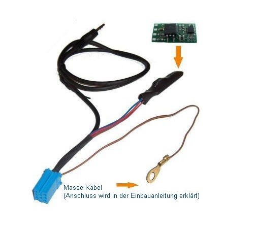 Set Entriegelung Bügel & Aux Interface Adapter Kabel Vw Audi Chorus Concert