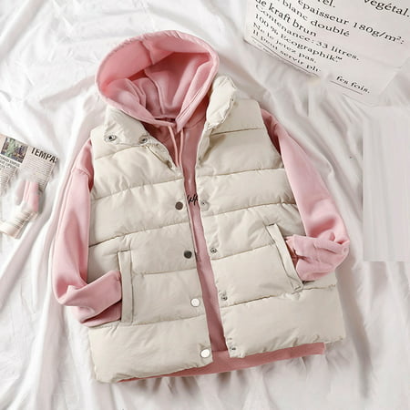 FengLS Fashion Womens Waistcoat Vest Gilet Jacket Coat Outwear Solid Keep Warm Tops 10-Ladies Clothes-14A#1136 Womens Clothes MYFFashion Womens Waistc