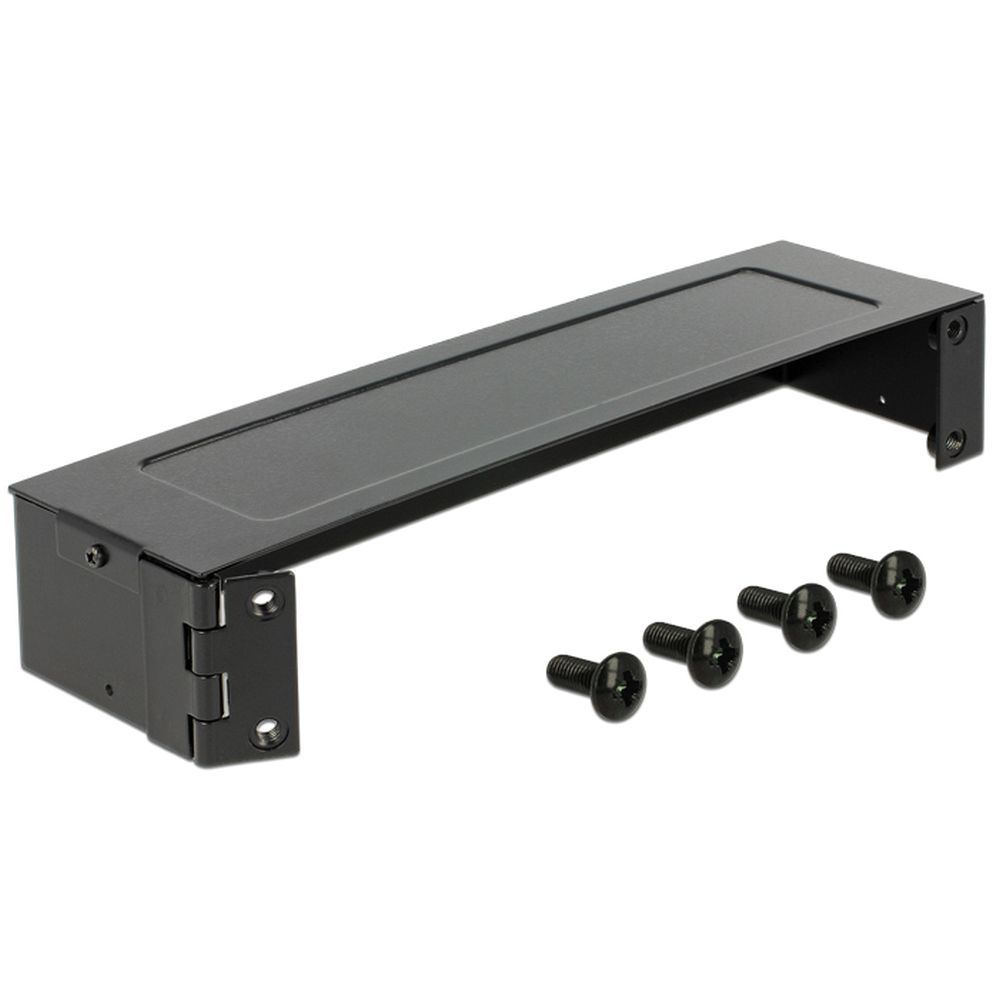 DeLOCK - Wandbefestigungsklammer Für Patch Panel - Schwarz - 1U - 25,4 Cm (10) (43303)