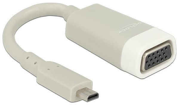 DeLOCK - Video-Adapter - Micro HDMI Typ D (M) - VGA (W) - 15 Cm (65470)