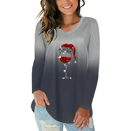 Sentmoom Blouses for Women Fashion 2022 Business Casual Cozy Fitted Blouse Long Sleeves V Neck Elegant Fitted Tee Shirt Classic Lightweight Tops Trend