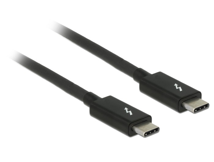DeLOCK 84845 Thunderbolt Cable 1 M 20 Gbit/s Black