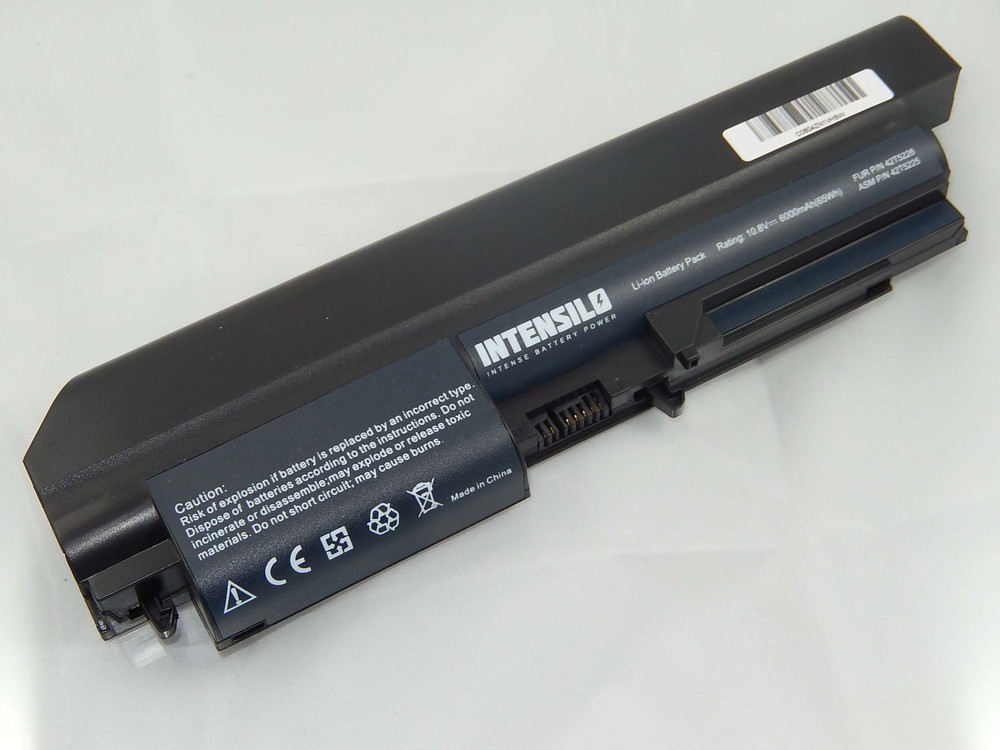Intensilo Li-Ion Akku 6000mAh (10.8V) Für Notebook Laptop IBM / Lenovo ThinkPad R61 7751, R61 7753,