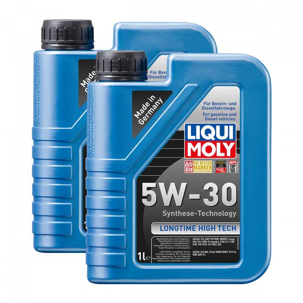 2x Liqui Moly 1136 Longtime High Tech Motoröl 5W-30 1L