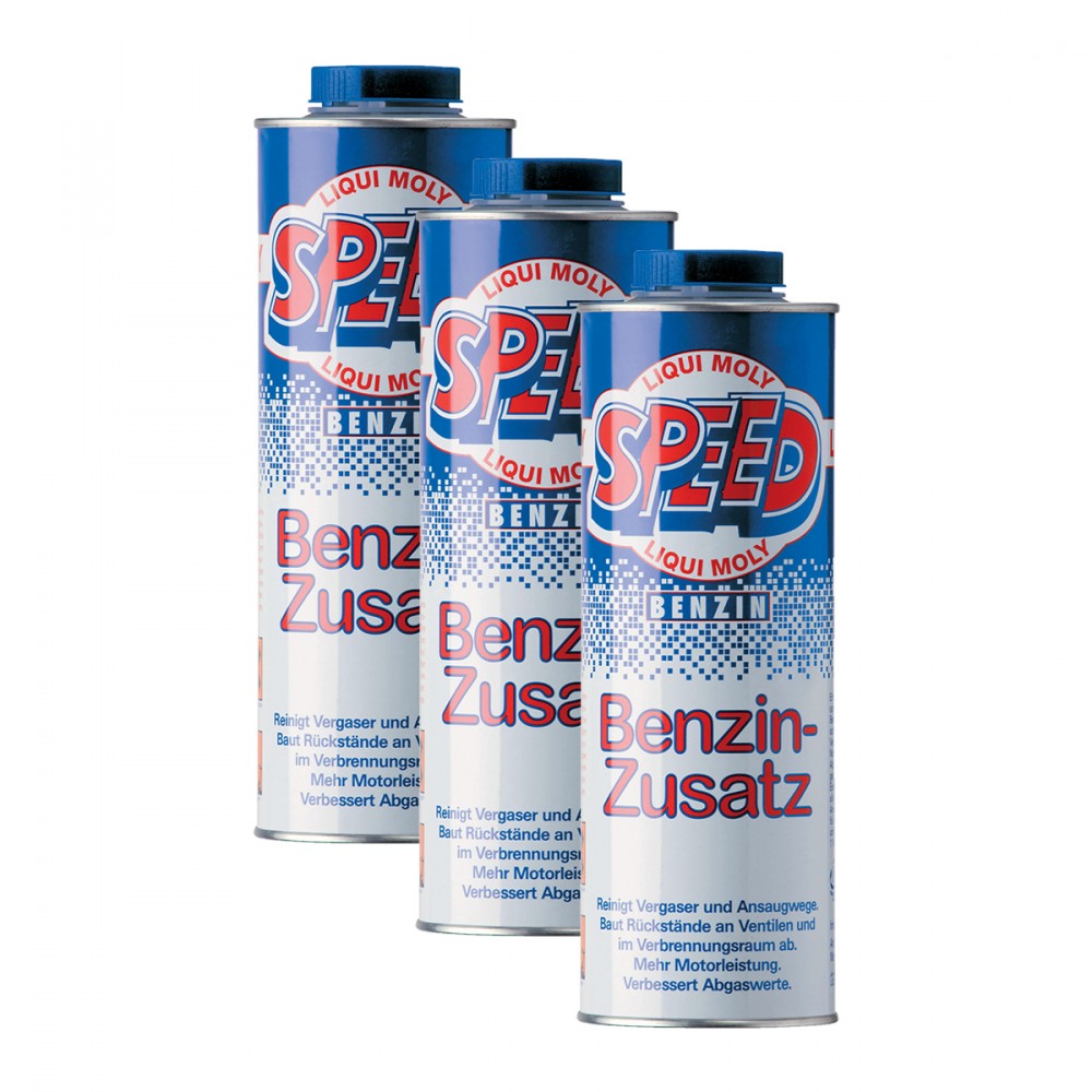 3x Liqui Moly 5105 Speed Benzin Zusatz Zugabe Kraftstoff Additiv 1L