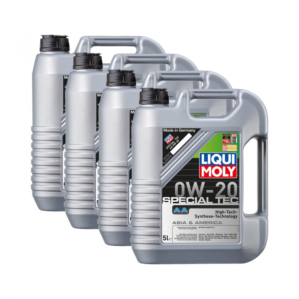 4x Liqui Moly 9734 Special Tec AA 0W-20 Motoröl API SN Ilsac Gf-5 Toyota KIA 5