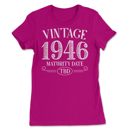 Born in Year 1946 Vintage Shirt - Maturity TBD