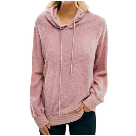 Sentmoom Cute Fall Shirts for Women Slim Fitted Sweatshirt Long Sleeves Regular Henley Shirts Hoodie Sweatshirts for Women Oversized Tunic Solid Tshir