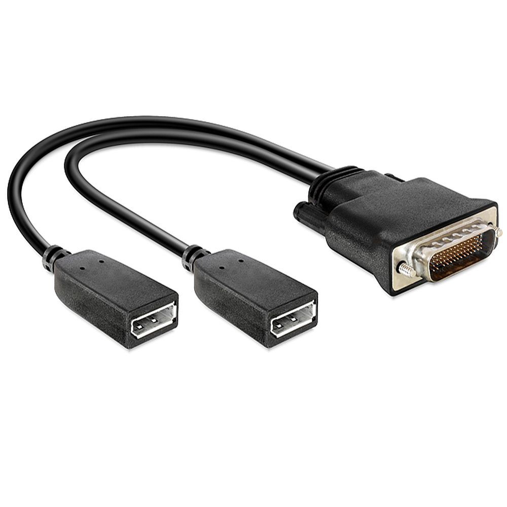 DeLOCK - Display-Adapter - DMS-59 (M) - TDP-Anschluss, 20-polig (W) - 25cm - Flügelschrauben (65354)