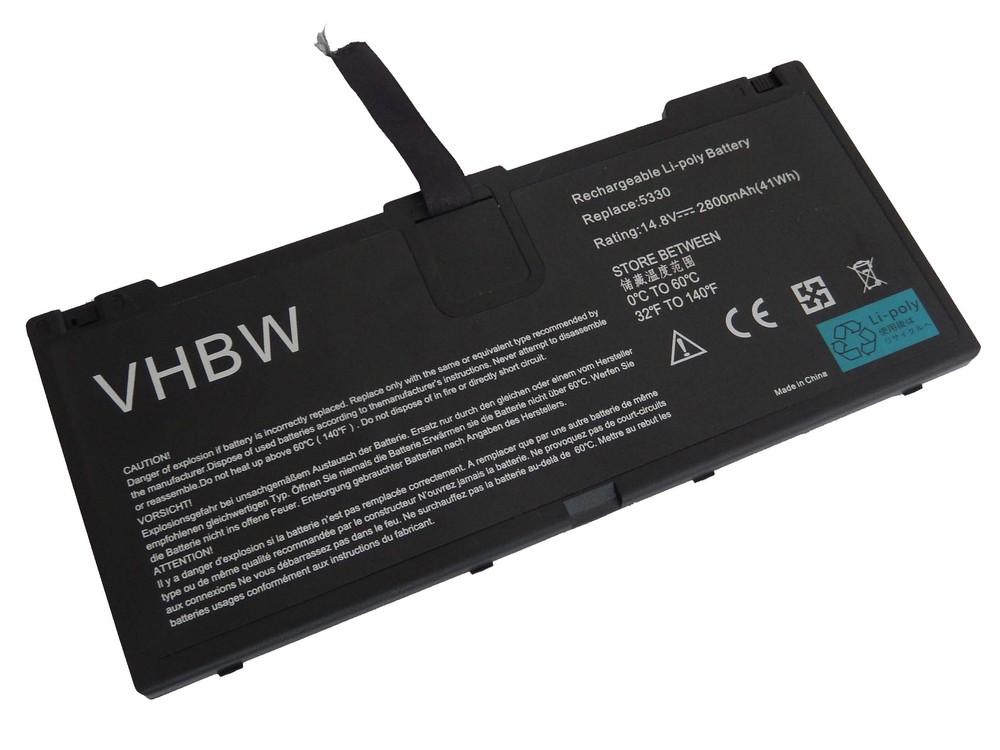 Vhbw Li-Polymer Akku 2800mAh (14.8V) Für Notebook, Laptop HP ProBook 5330, 5330m Wie 635146-001, FN