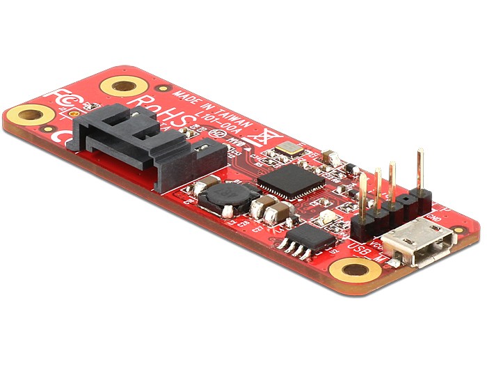 DeLOCK - Speicher-Controller - SATA 6Gb/s - 600MBps - USB2.0 - Himbeere (62626)