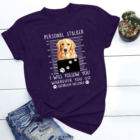 FengLS Women S Animal Print Causal Fashion All-Match Short Sleeve T-shirt Tops 10-Ladies Clothes-14A#14838 Womens Clothes MYFWomen S Animal Print