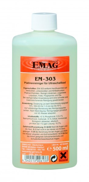 Emag Konzentrat F. Platinen, Em-303 Für Emmi Ultraschallreiniger, 500 Ml Reiniger
